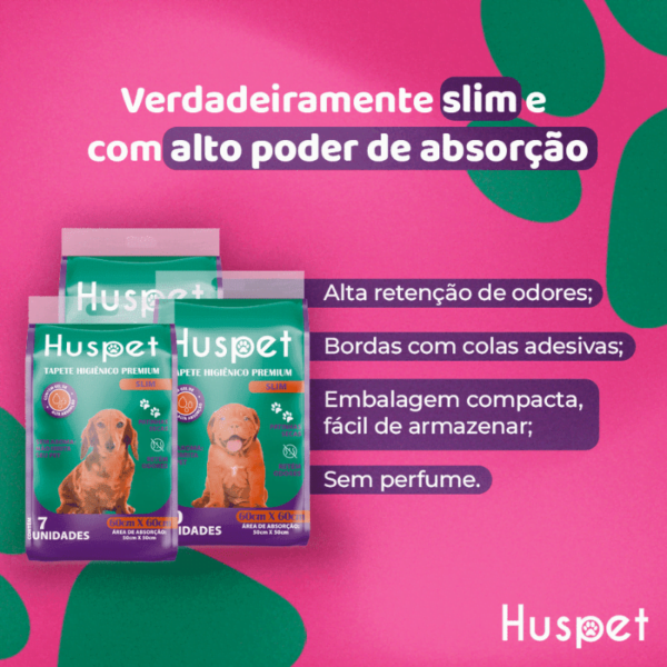 TAPETES HIGIÊNICOS SLIM 60X60 – PREMIUM 7 UNI. - Image 2