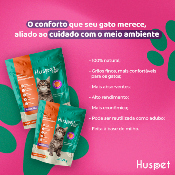 AREIA HIGIÊNICA  BIODEGRADÁVEL VEGETAL - Image 3