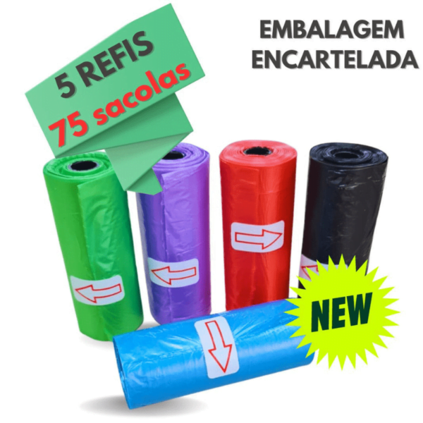 REFIS P/ CATA COCÔ COM 15 SACOLAS