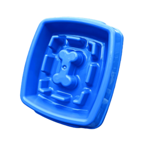 COMEDOURO LENTO EDUCATIVO - 1.200 ML, Azul