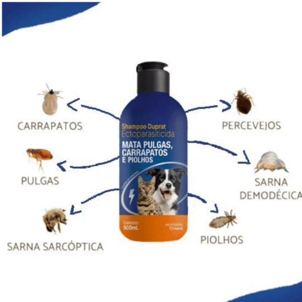 SHAMPOO ANTIPULGAS E CARRAPATOS - 500ml