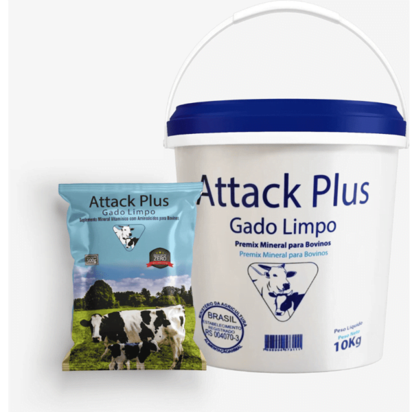 ATTACK PLUS GADO LIMPO 500 G